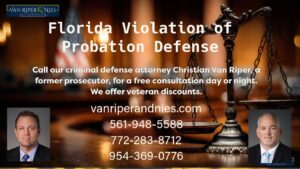 Photo of a bridge with two criminal defense lawyers photos with words about probation violation defense