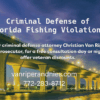 Photo of bridge in Stuart FL with photos of two Florida lawyers and text regarding criminal defense of Florida Fishing Violations