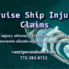 Photo of a cruise ship with photo of Tim Nies a maritime injury attorney with text about cruise ship injury claims