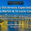 Photo of bridge in Stuart FL with photo of Martin County and St Lucie County DUI Defense Lawyers with text overlayed regarding increase DUI stops and checkpoints over the holiday season
