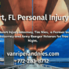 Photo of bridge in Stuart FL with photo of Stuart, FL Personal injury lawyer Tim Nies, and text regarding Stuart FL personal injury law and logos of van riper and nies attorneys